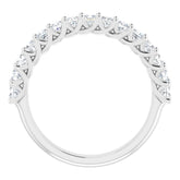 Platinum 1 CTW Natural Diamond Anniversary Band